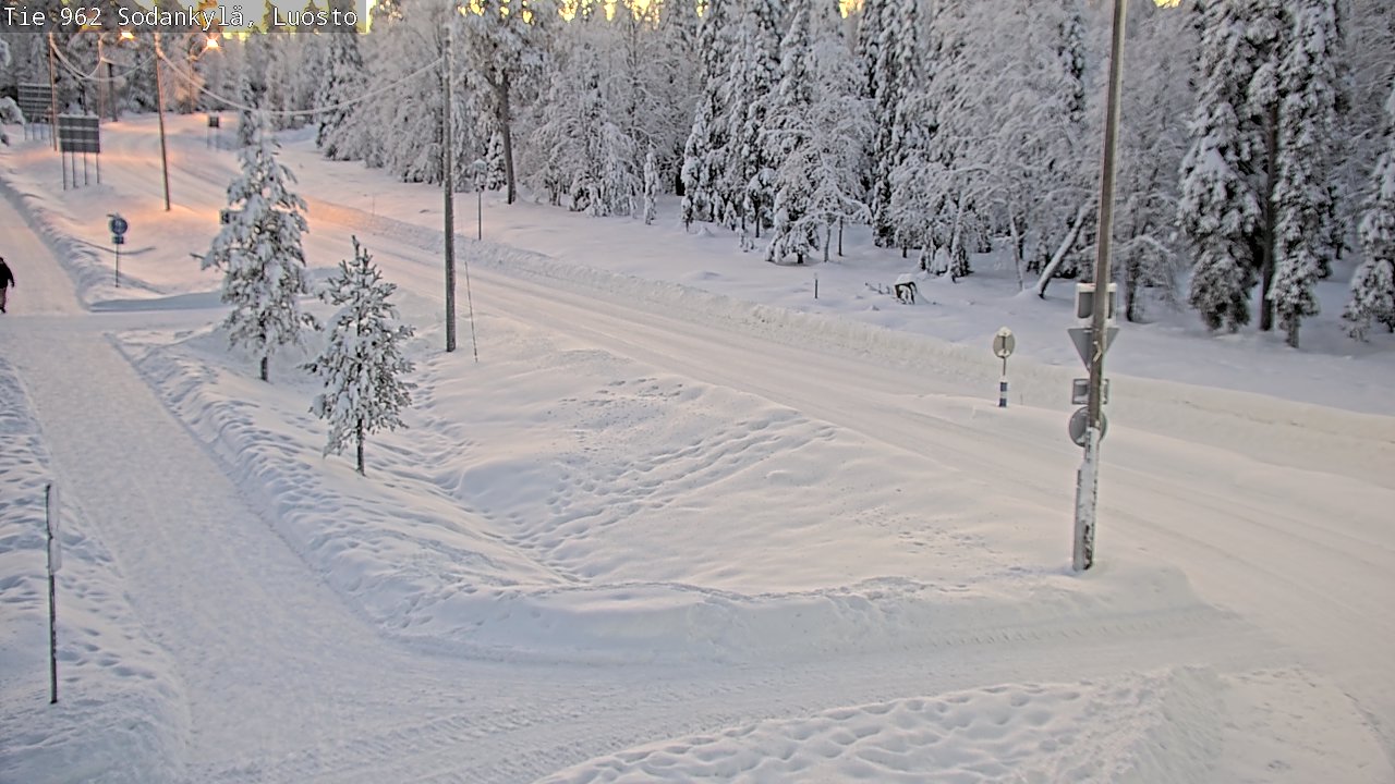 Weather Camera Image Road 962 Sodankylä, Luosto, Sodankylä, Lappi
