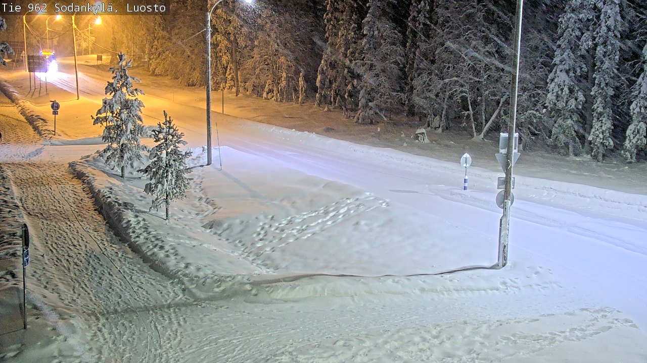 Weather Camera Image Väg 962 Sodankylä, Luosto, Sodankylä, Lappi