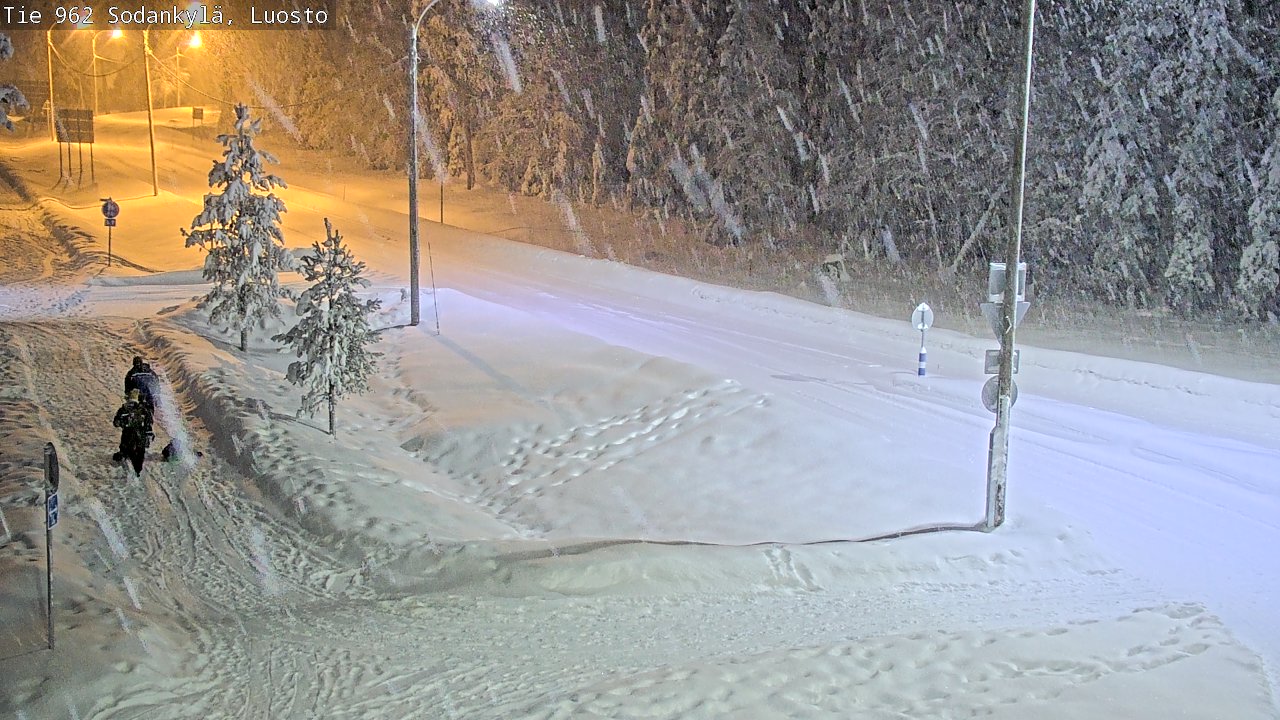 Weather Camera Image Väg 962 Sodankylä, Luosto, Sodankylä, Lappi