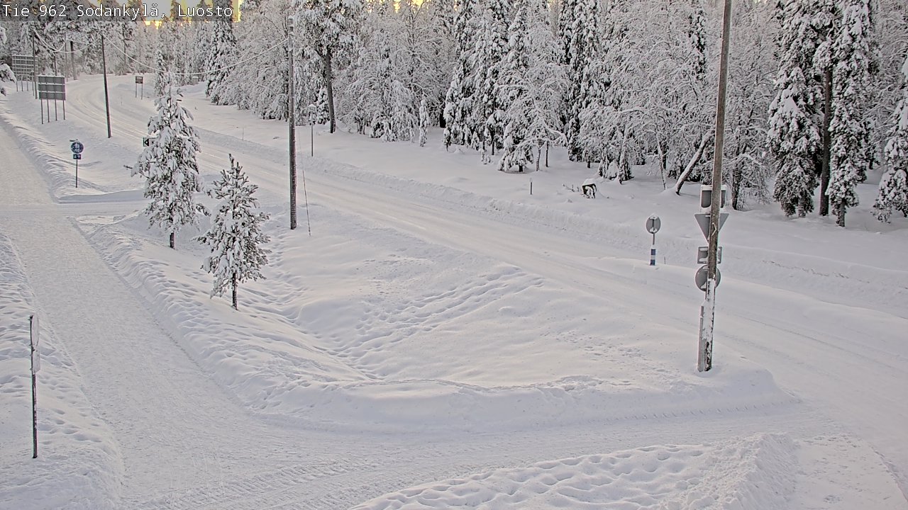 Weather Camera Image Road 962 Sodankylä, Luosto, Sodankylä, Lappi