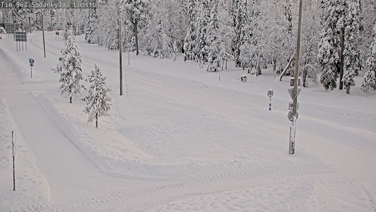 Weather Camera Image Road 962 Sodankylä, Luosto, Sodankylä, Lappi
