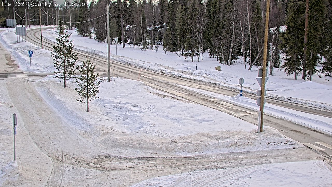 Weather Camera Image Road 962 Sodankylä, Luosto, Sodankylä, Lappi