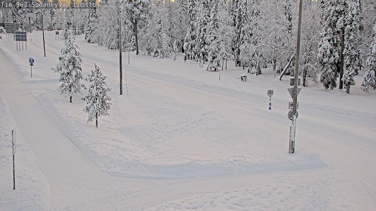 Weather Camera Image Road 962 Sodankylä, Luosto, Sodankylä, Lappi