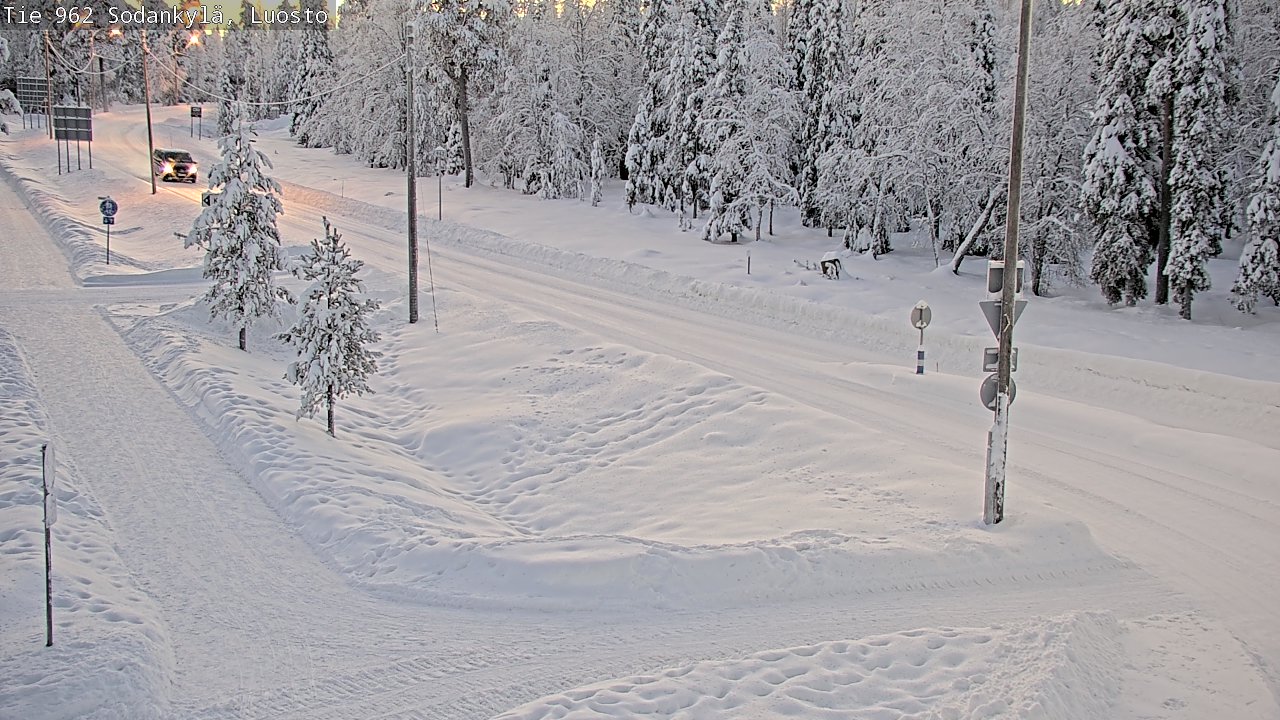 Weather Camera Image Road 962 Sodankylä, Luosto, Sodankylä, Lappi
