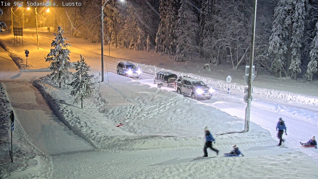 Weather Camera Image Väg 962 Sodankylä, Luosto, Sodankylä, Lappi