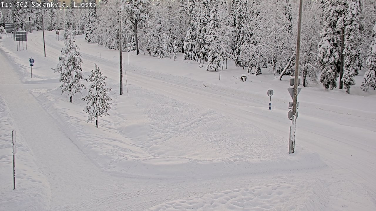 Weather Camera Image Road 962 Sodankylä, Luosto, Sodankylä, Lappi