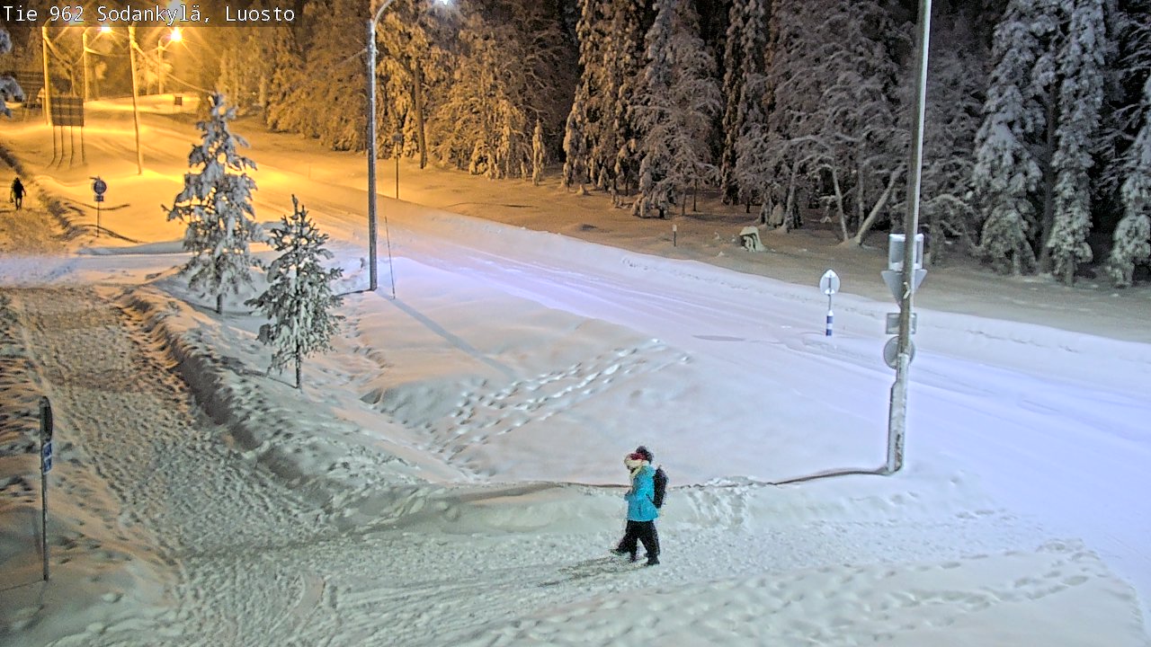 Weather Camera Image Väg 962 Sodankylä, Luosto, Sodankylä, Lappi