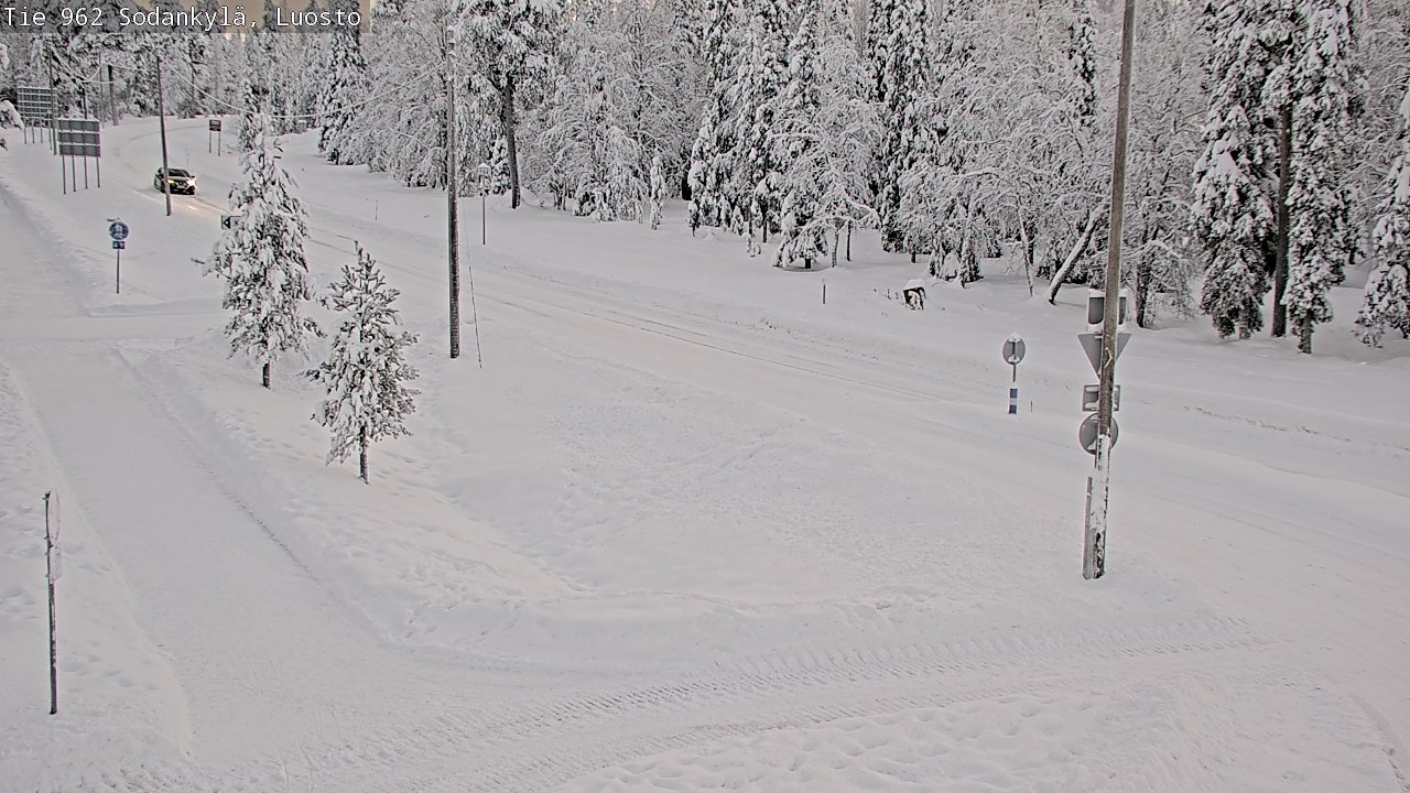 Weather Camera Image Road 962 Sodankylä, Luosto, Sodankylä, Lappi