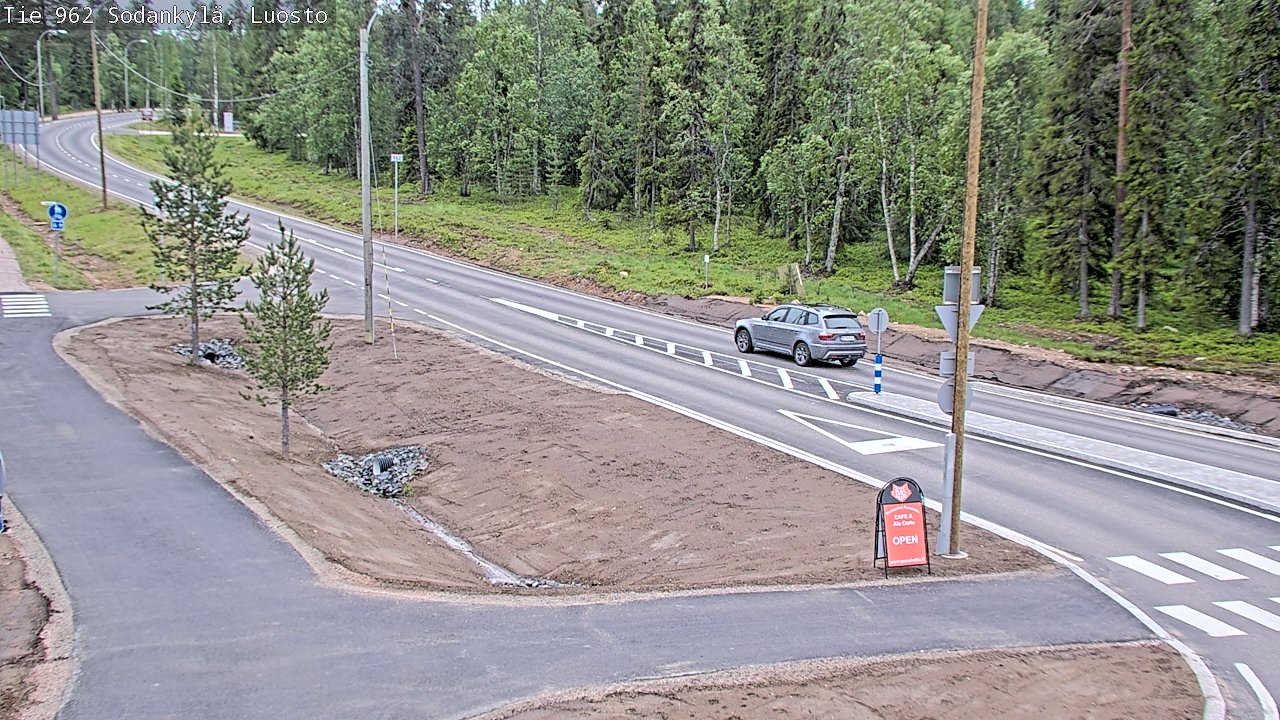 Weather Camera Image Väg 962 Sodankylä, Luosto, Sodankylä, Lappi