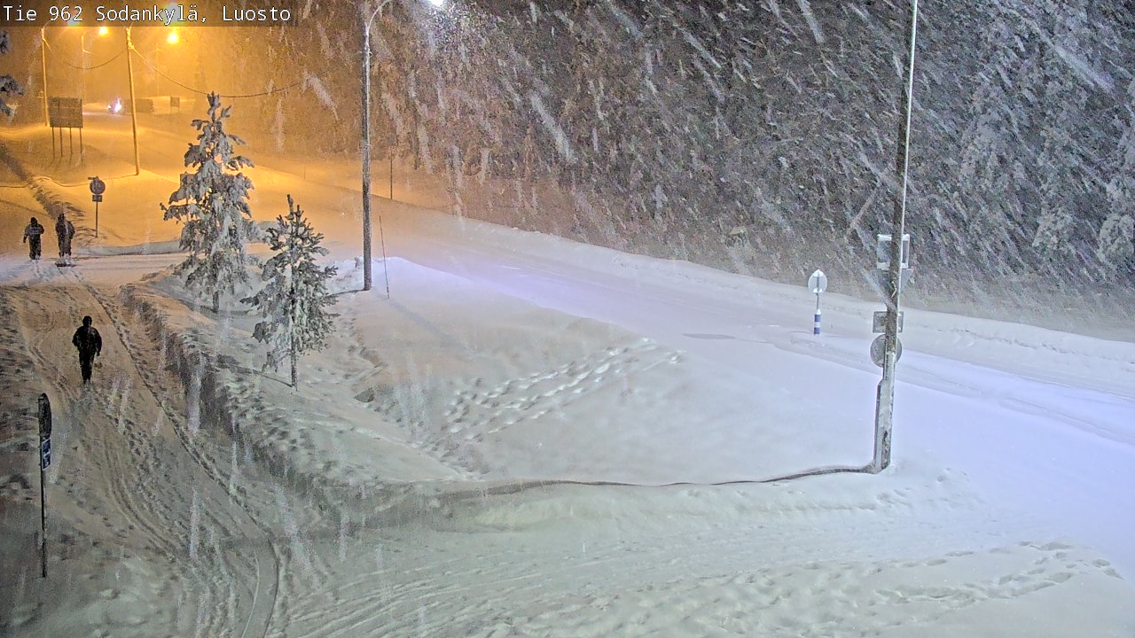 Weather Camera Image Väg 962 Sodankylä, Luosto, Sodankylä, Lappi