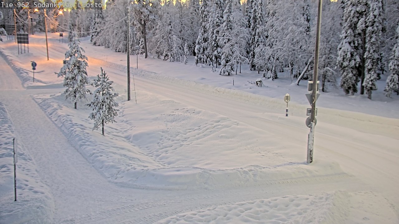 Weather Camera Image Road 962 Sodankylä, Luosto, Sodankylä, Lappi