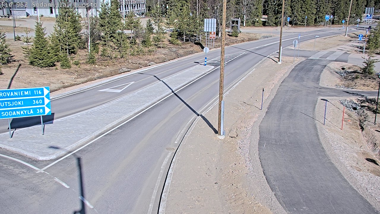 Weather Camera Image Väg 962 Sodankylä, Luosto, Sodankylä, Lappi