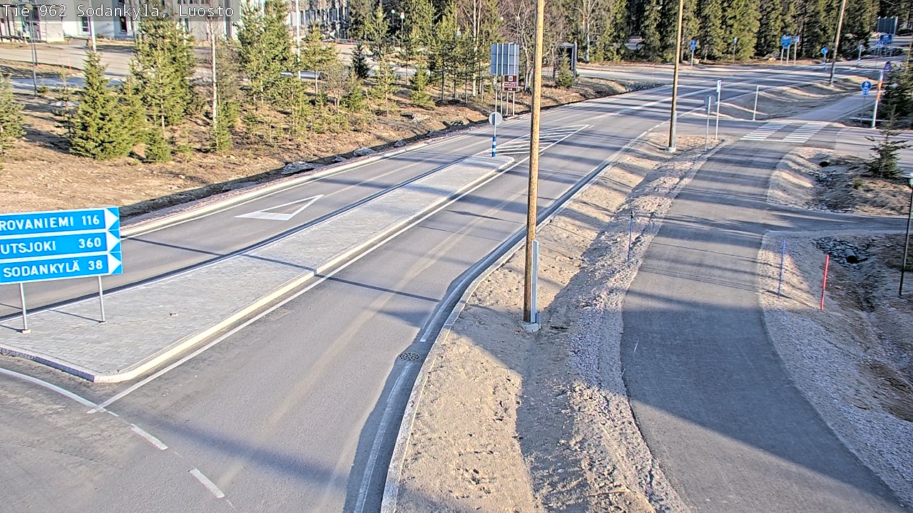 Weather Camera Image Väg 962 Sodankylä, Luosto, Sodankylä, Lappi