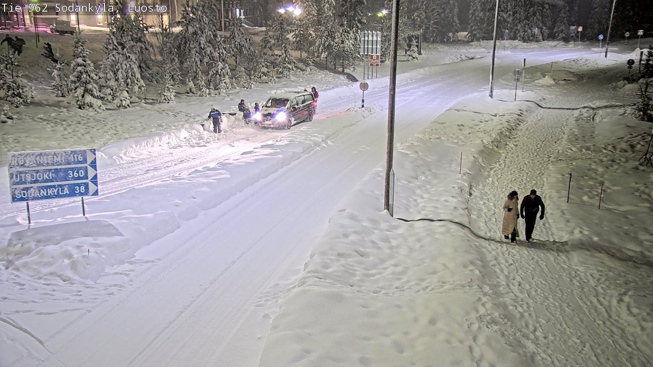 Weather Camera Image Väg 962 Sodankylä, Luosto, Sodankylä, Lappi