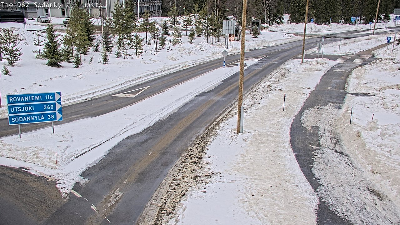 Weather Camera Image Väg 962 Sodankylä, Luosto, Sodankylä, Lappi