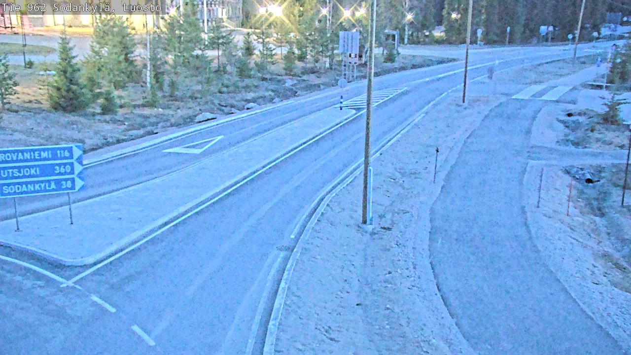 Weather Camera Image Väg 962 Sodankylä, Luosto, Sodankylä, Lappi