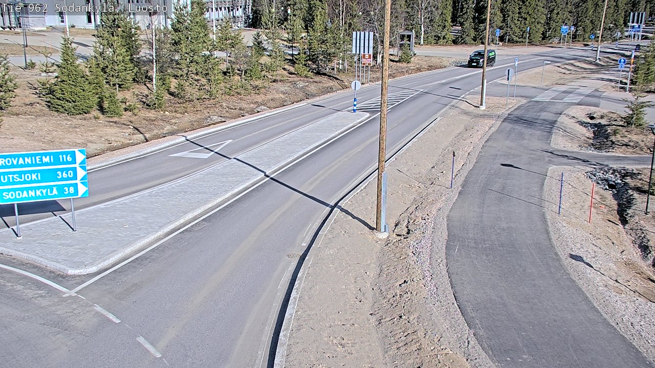 Weather Camera Image Väg 962 Sodankylä, Luosto, Sodankylä, Lappi