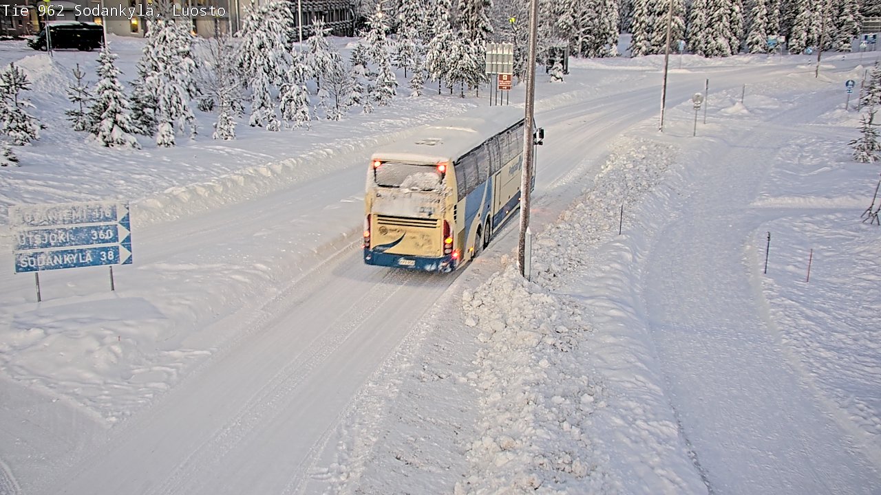 Weather Camera Image Väg 962 Sodankylä, Luosto, Sodankylä, Lappi