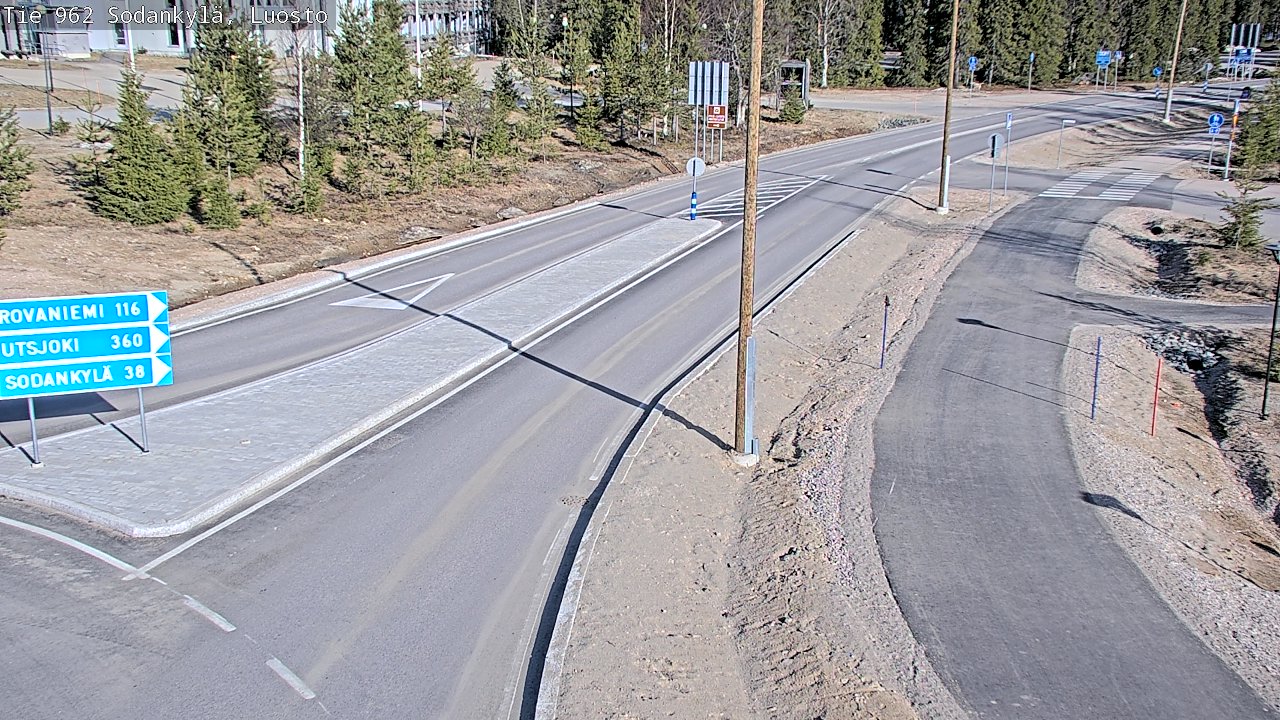 Weather Camera Image Väg 962 Sodankylä, Luosto, Sodankylä, Lappi