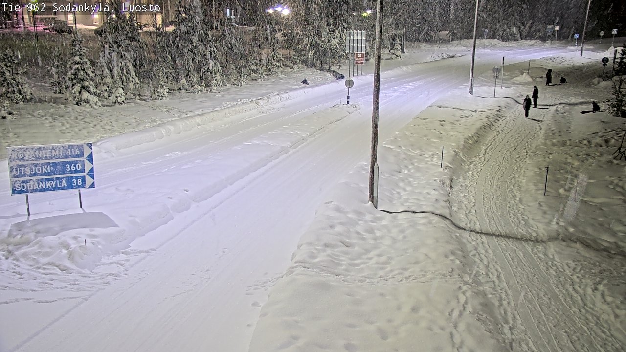 Weather Camera Image Väg 962 Sodankylä, Luosto, Sodankylä, Lappi