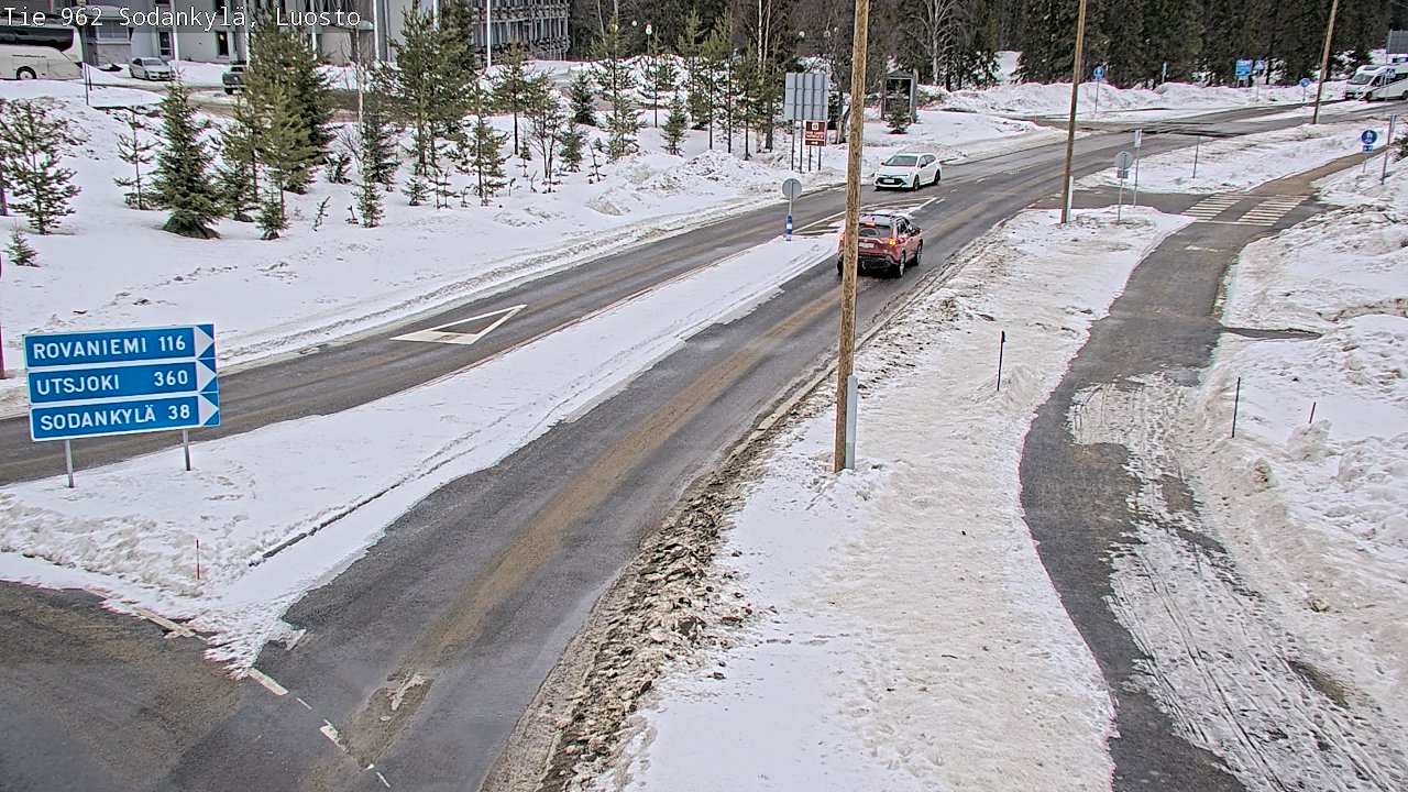 Weather Camera Image Väg 962 Sodankylä, Luosto, Sodankylä, Lappi