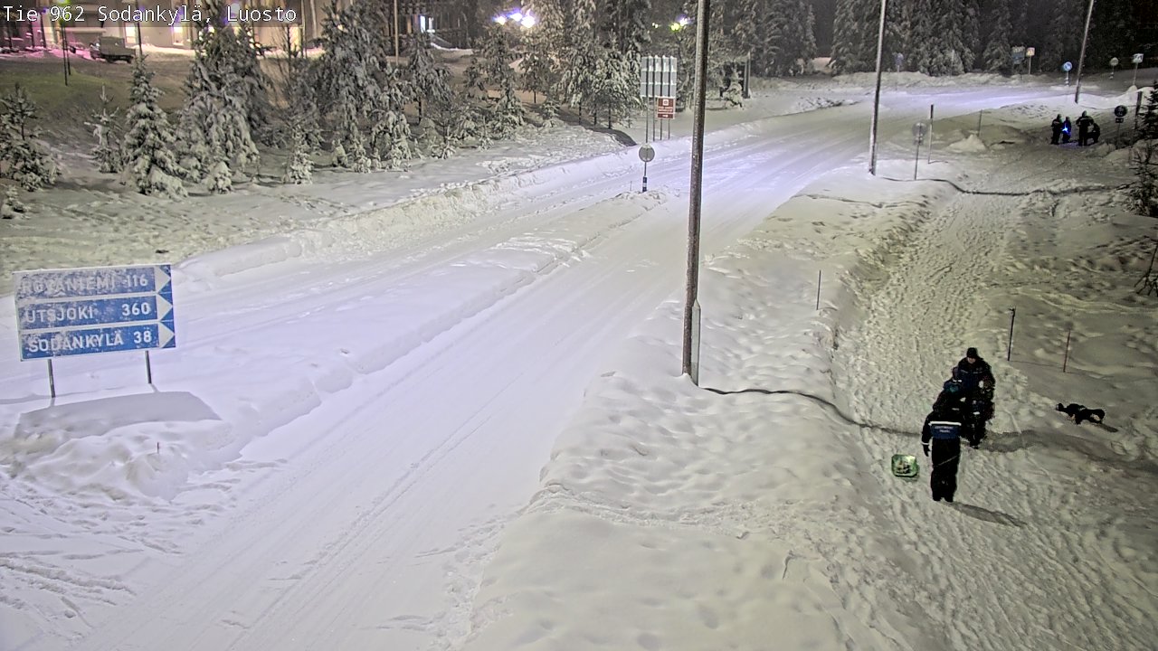 Weather Camera Image Väg 962 Sodankylä, Luosto, Sodankylä, Lappi