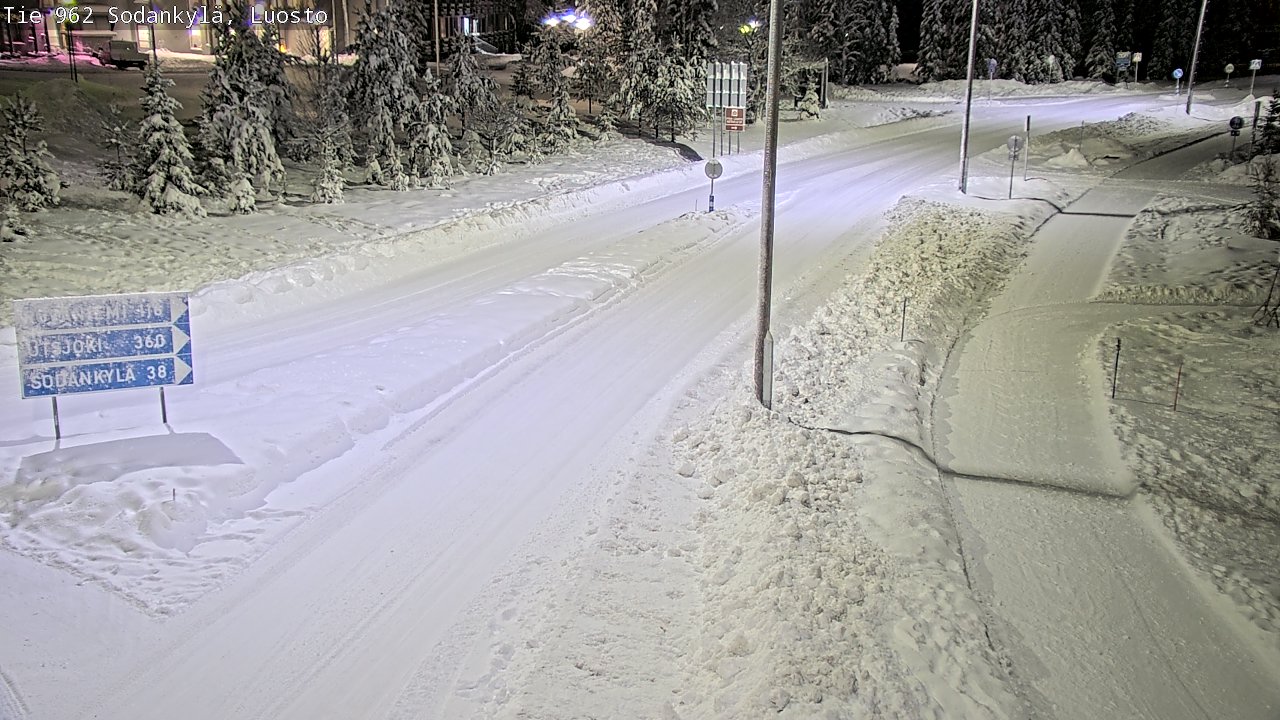 Weather Camera Image Väg 962 Sodankylä, Luosto, Sodankylä, Lappi
