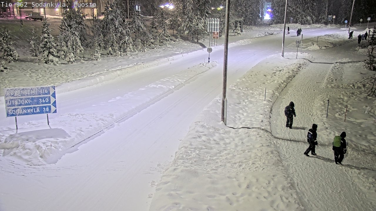 Weather Camera Image Väg 962 Sodankylä, Luosto, Sodankylä, Lappi