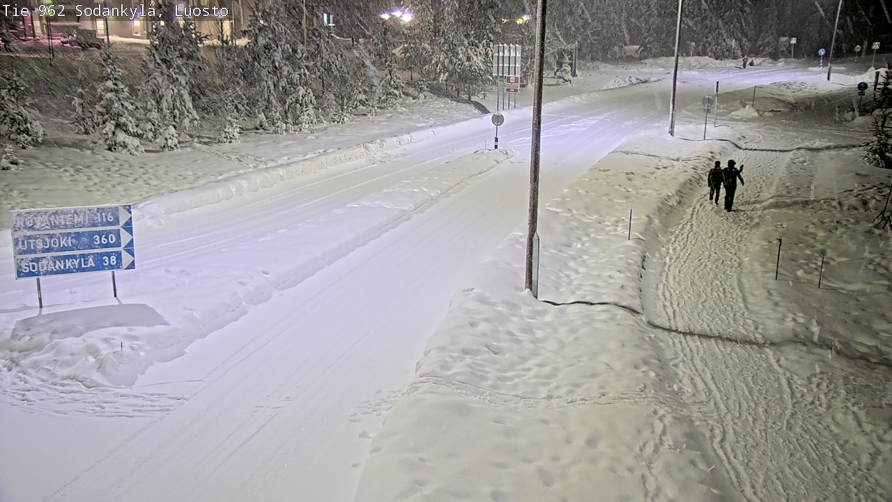 Weather Camera Image Väg 962 Sodankylä, Luosto, Sodankylä, Lappi