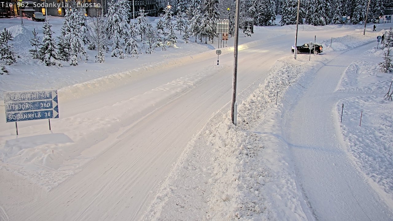 Weather Camera Image Väg 962 Sodankylä, Luosto, Sodankylä, Lappi