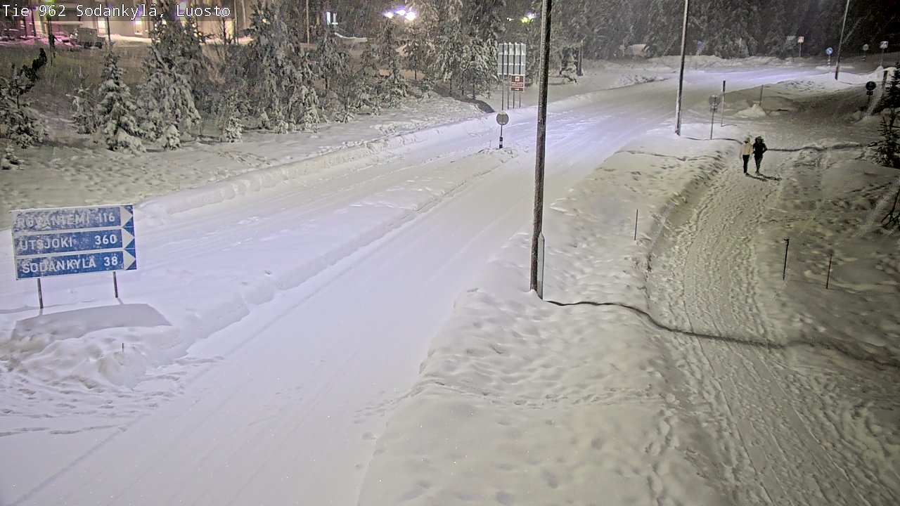 Weather Camera Image Väg 962 Sodankylä, Luosto, Sodankylä, Lappi