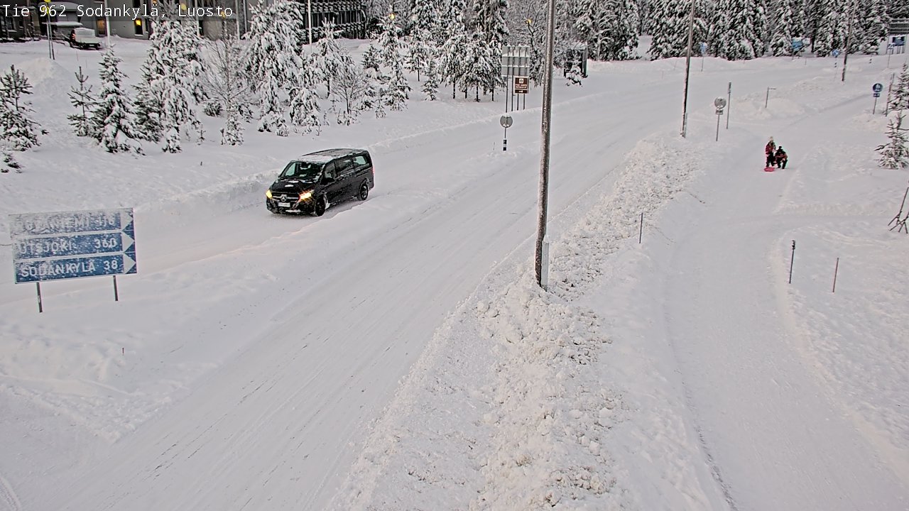 Weather Camera Image Väg 962 Sodankylä, Luosto, Sodankylä, Lappi