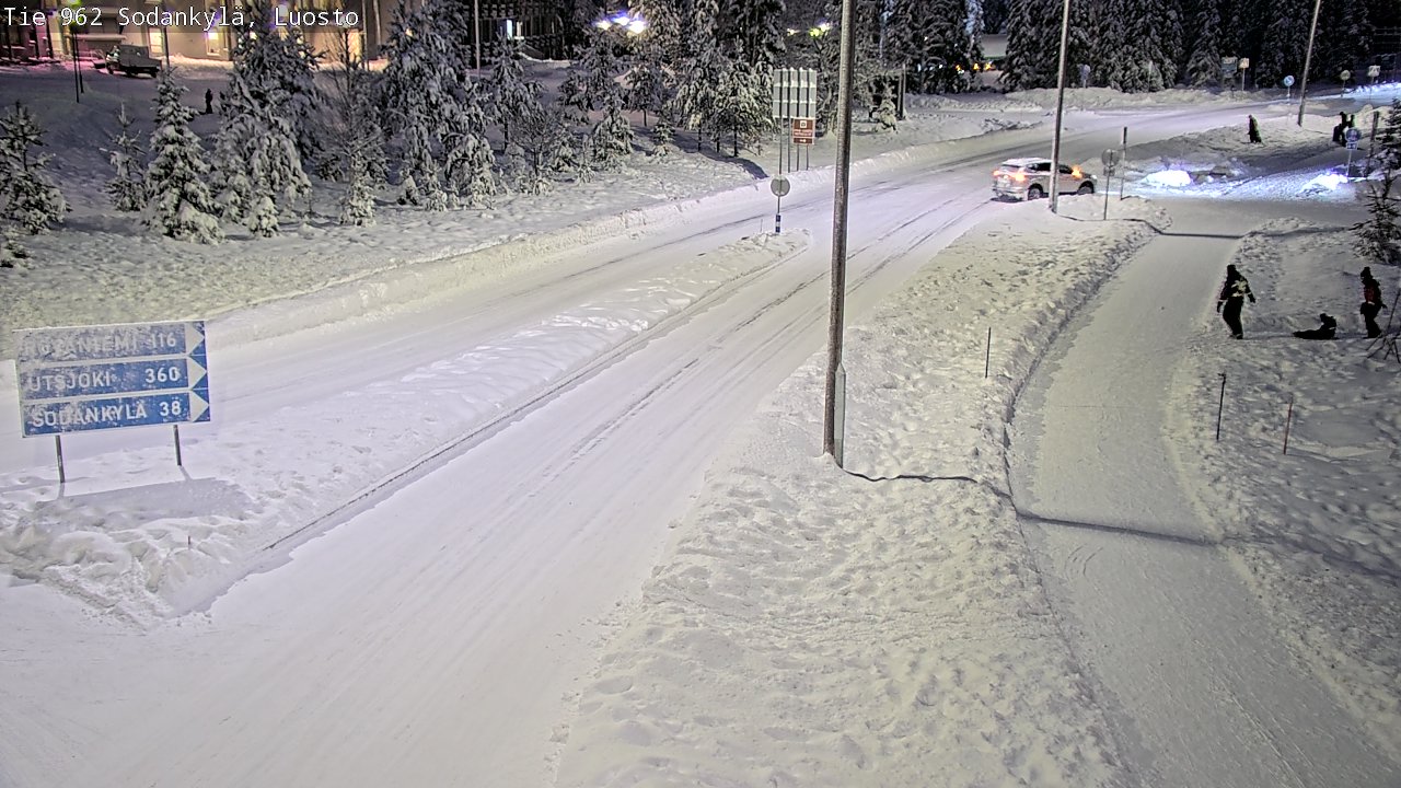 Weather Camera Image Väg 962 Sodankylä, Luosto, Sodankylä, Lappi