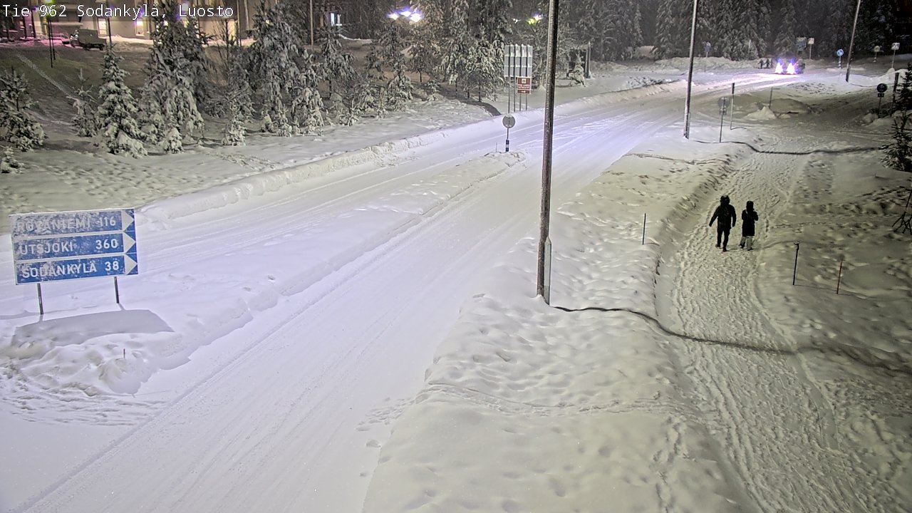 Weather Camera Image Väg 962 Sodankylä, Luosto, Sodankylä, Lappi