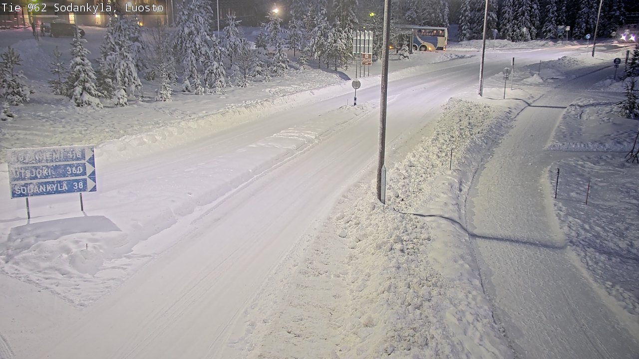 Weather Camera Image Väg 962 Sodankylä, Luosto, Sodankylä, Lappi