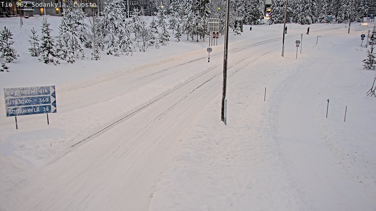 Weather Camera Image Väg 962 Sodankylä, Luosto, Sodankylä, Lappi