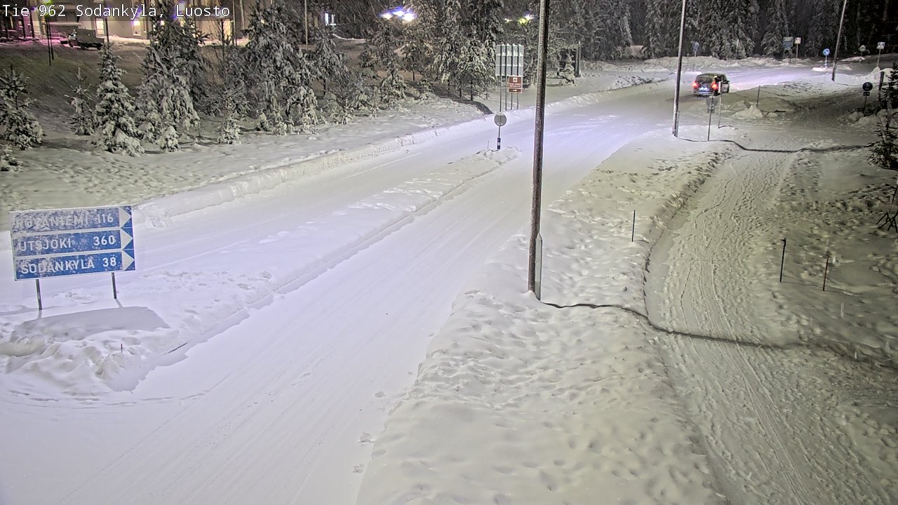 Weather Camera Image Väg 962 Sodankylä, Luosto, Sodankylä, Lappi