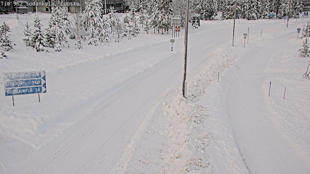 Weather Camera Image Väg 962 Sodankylä, Luosto, Sodankylä, Lappi