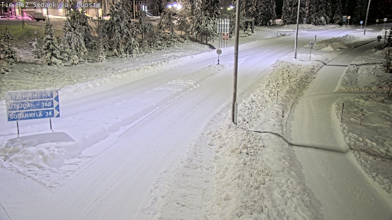 Weather Camera Image Väg 962 Sodankylä, Luosto, Sodankylä, Lappi