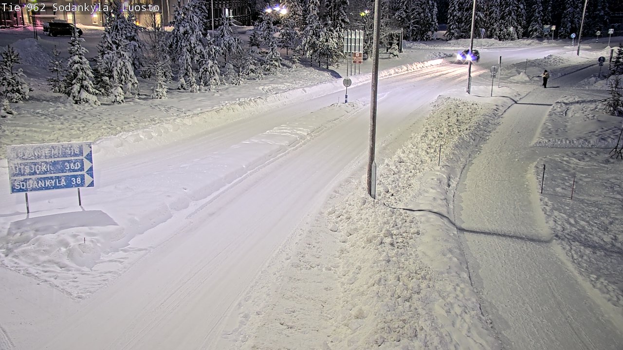 Weather Camera Image Väg 962 Sodankylä, Luosto, Sodankylä, Lappi