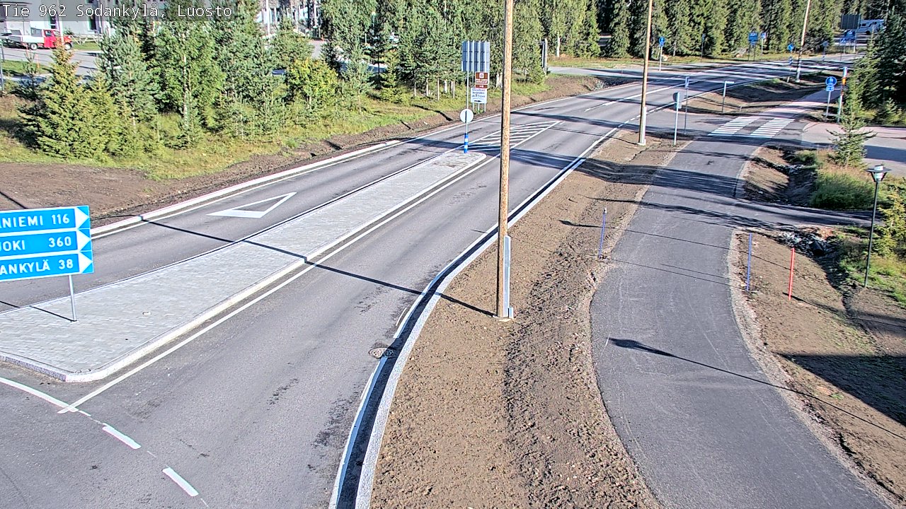 Weather Camera Image Väg 962 Sodankylä, Luosto, Sodankylä, Lappi