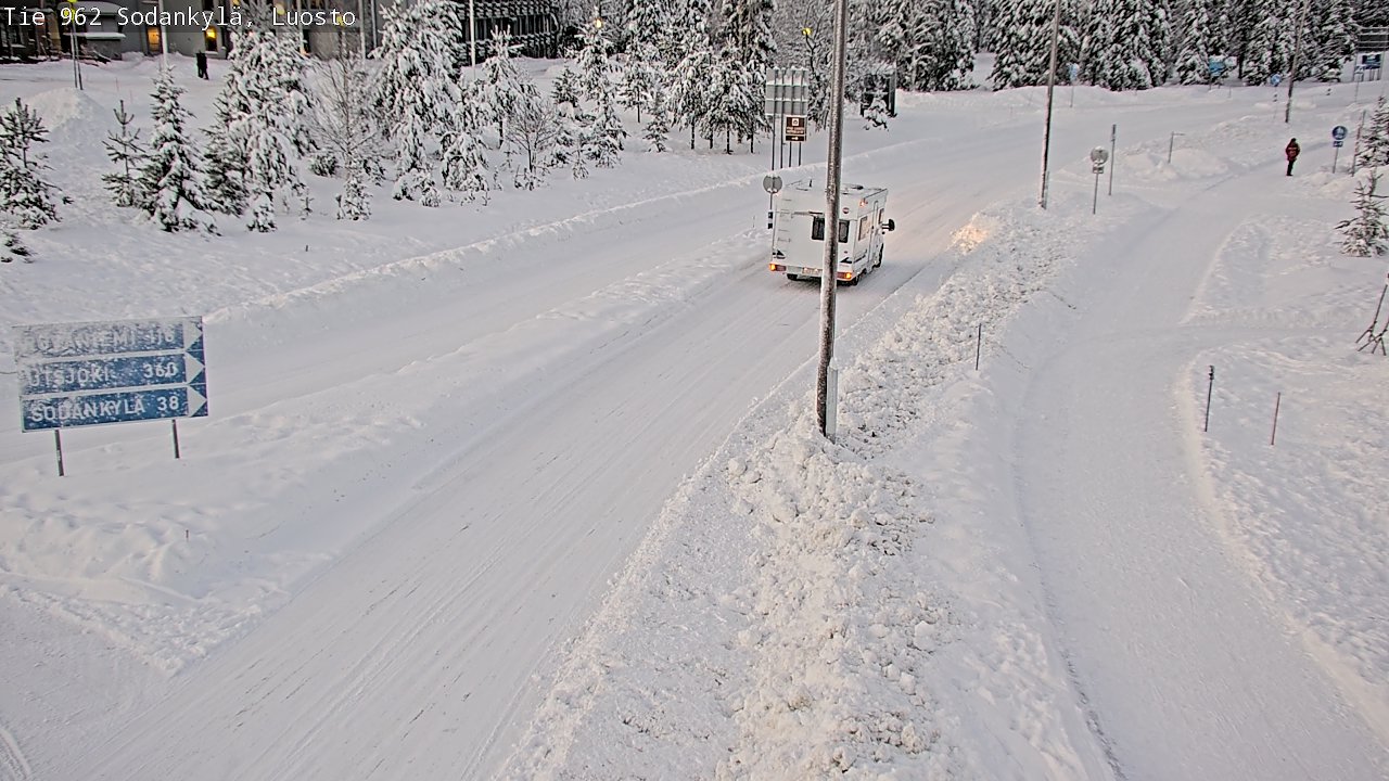 Weather Camera Image Väg 962 Sodankylä, Luosto, Sodankylä, Lappi