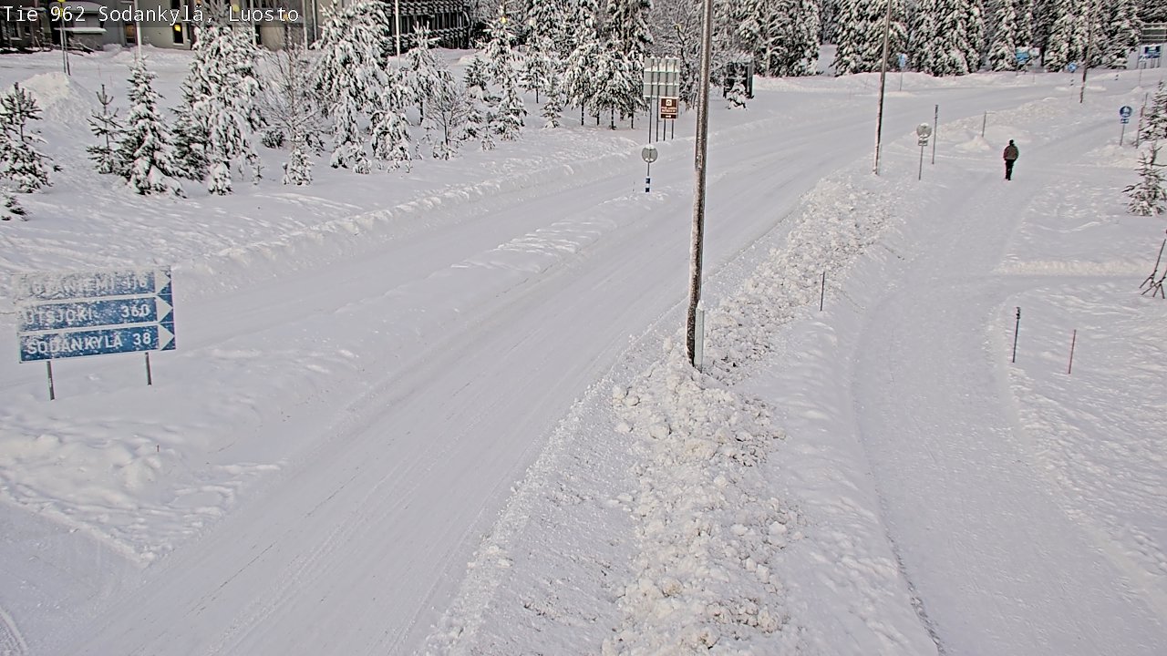 Weather Camera Image Väg 962 Sodankylä, Luosto, Sodankylä, Lappi