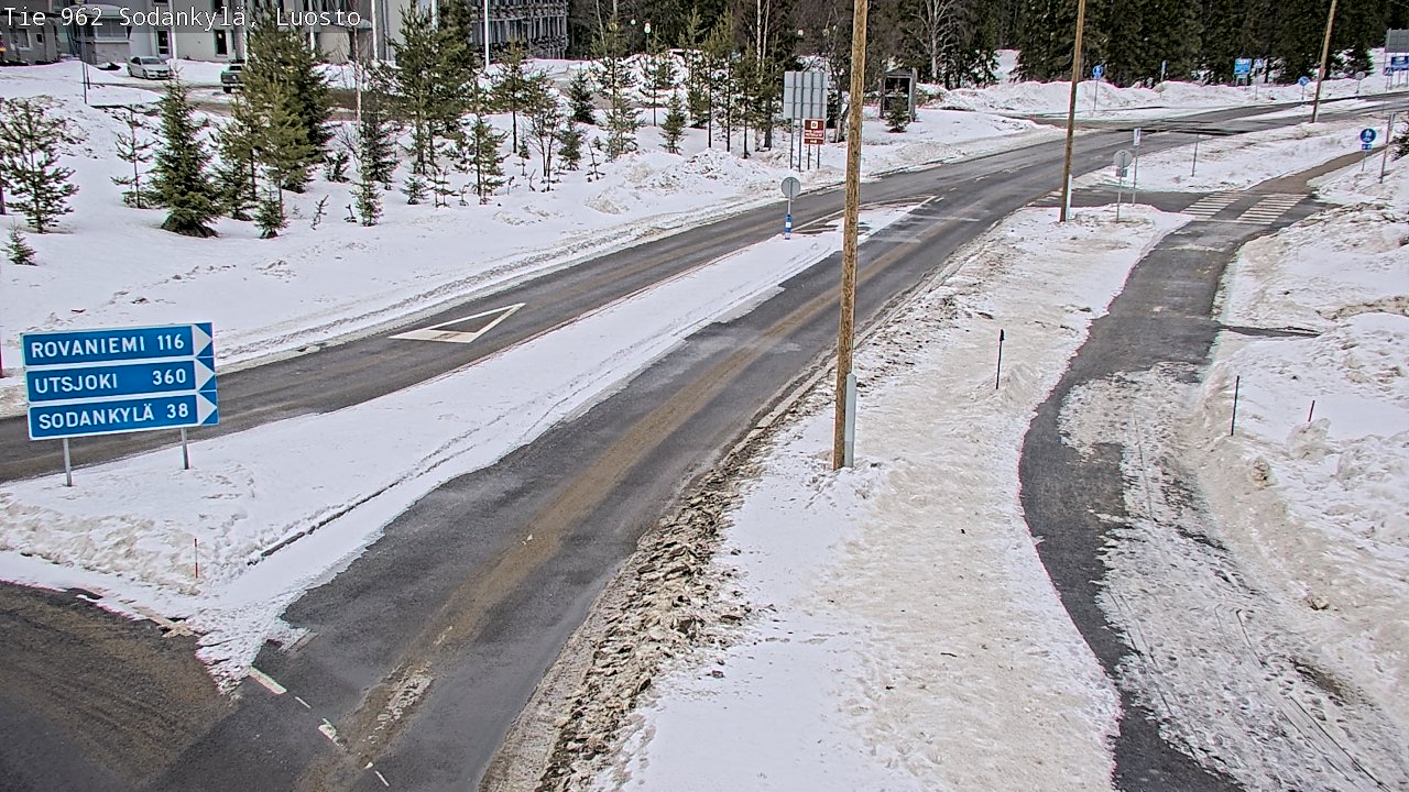 Weather Camera Image Väg 962 Sodankylä, Luosto, Sodankylä, Lappi