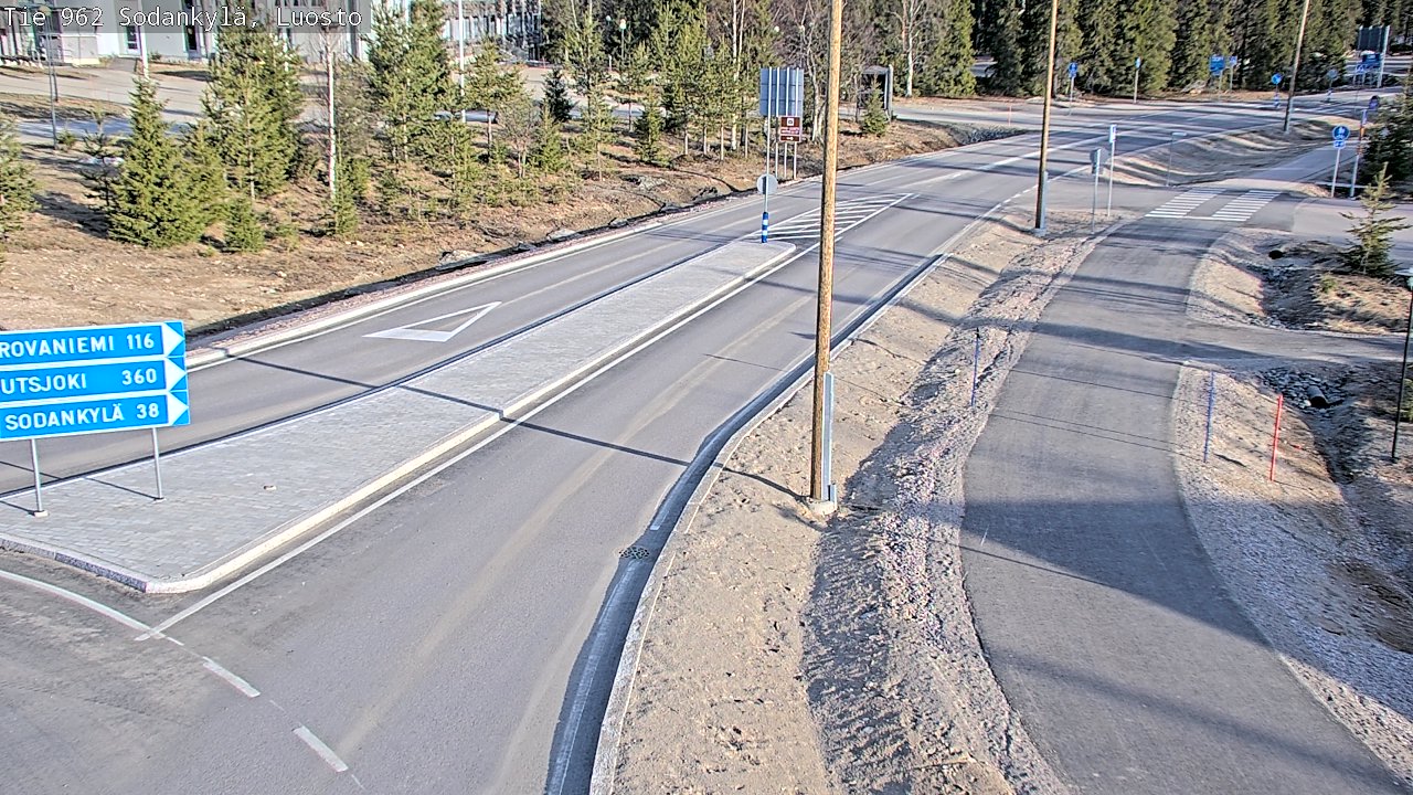 Weather Camera Image Väg 962 Sodankylä, Luosto, Sodankylä, Lappi
