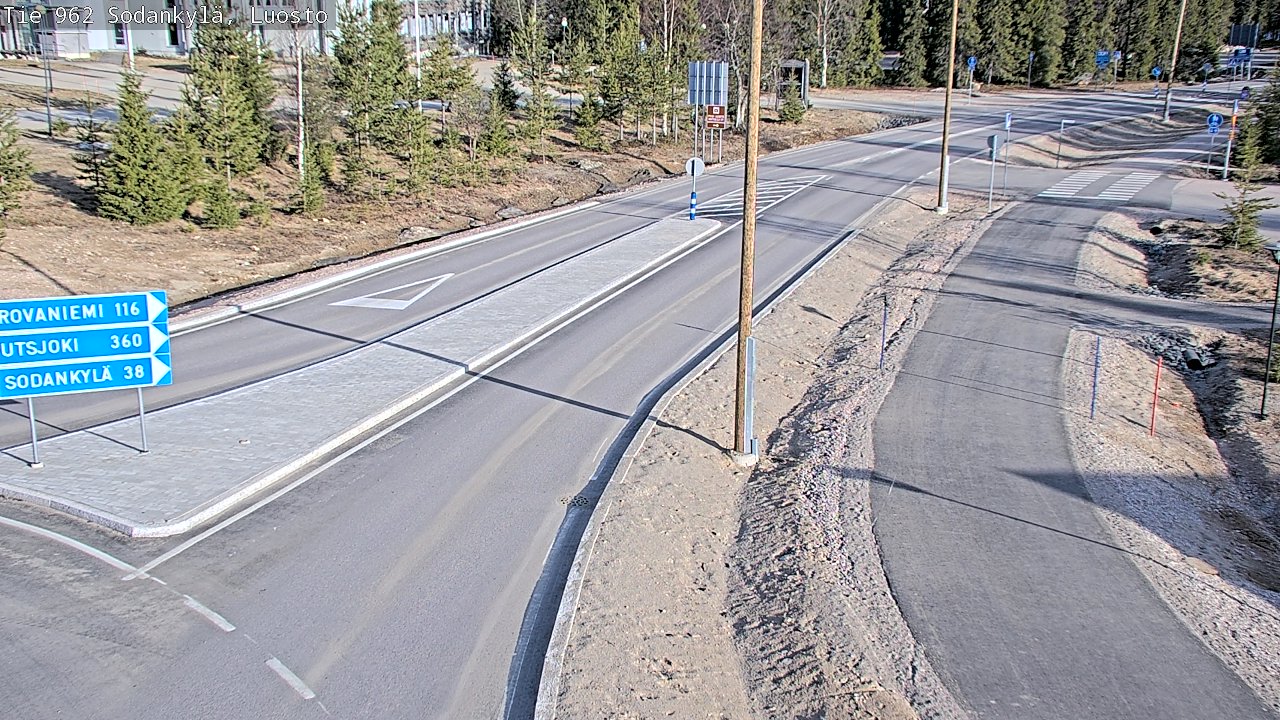 Weather Camera Image Väg 962 Sodankylä, Luosto, Sodankylä, Lappi