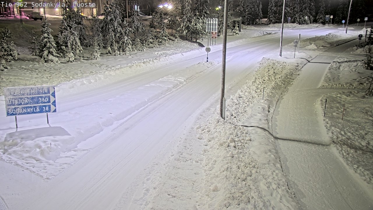 Weather Camera Image Väg 962 Sodankylä, Luosto, Sodankylä, Lappi