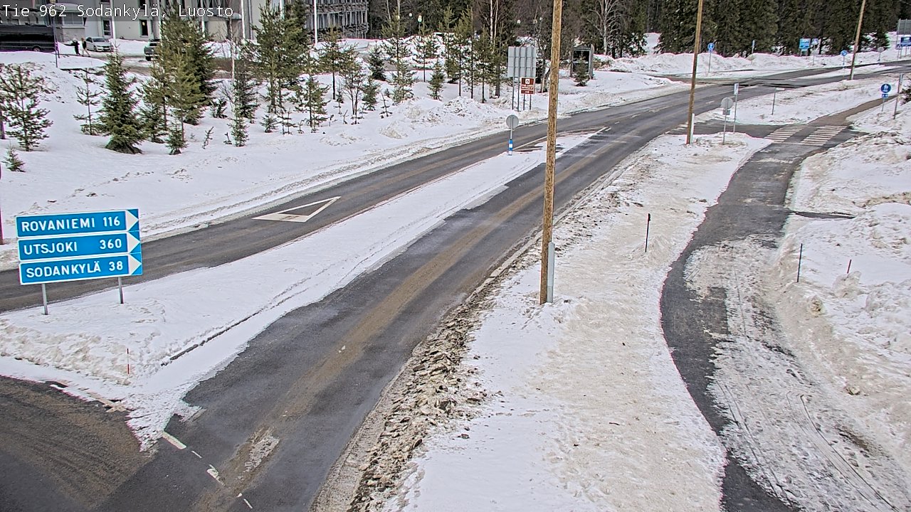 Weather Camera Image Väg 962 Sodankylä, Luosto, Sodankylä, Lappi