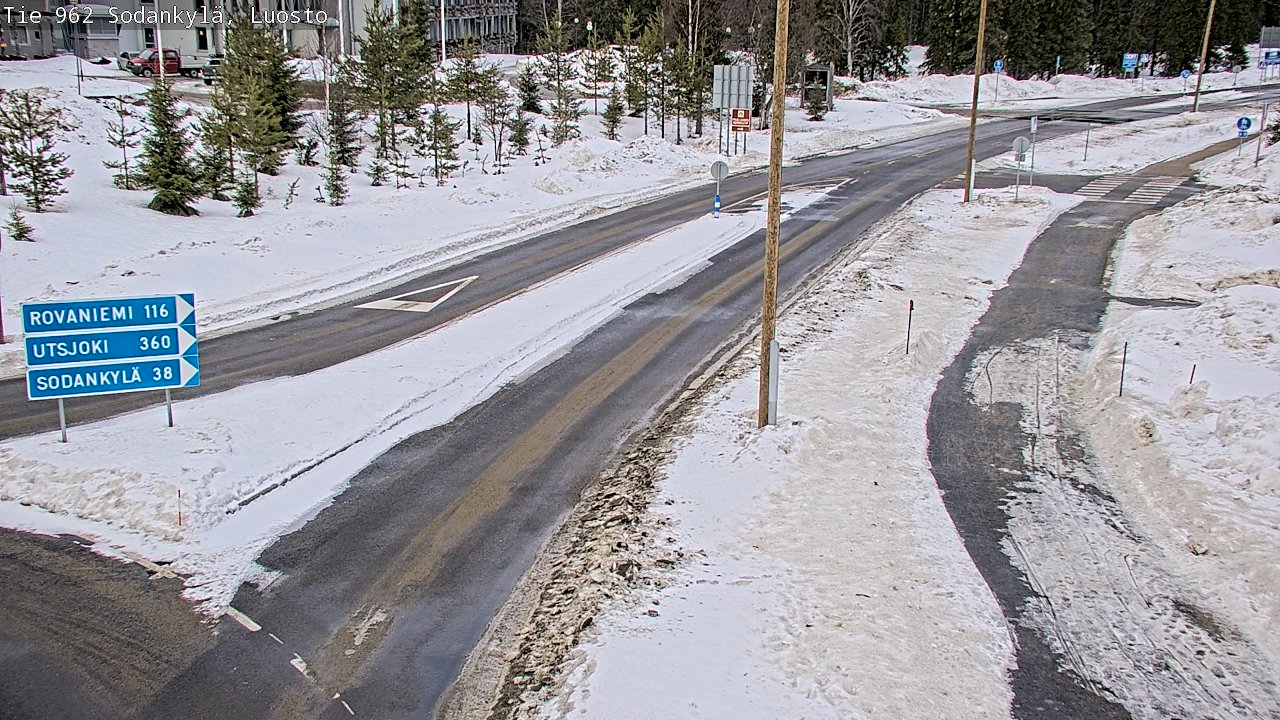 Weather Camera Image Väg 962 Sodankylä, Luosto, Sodankylä, Lappi