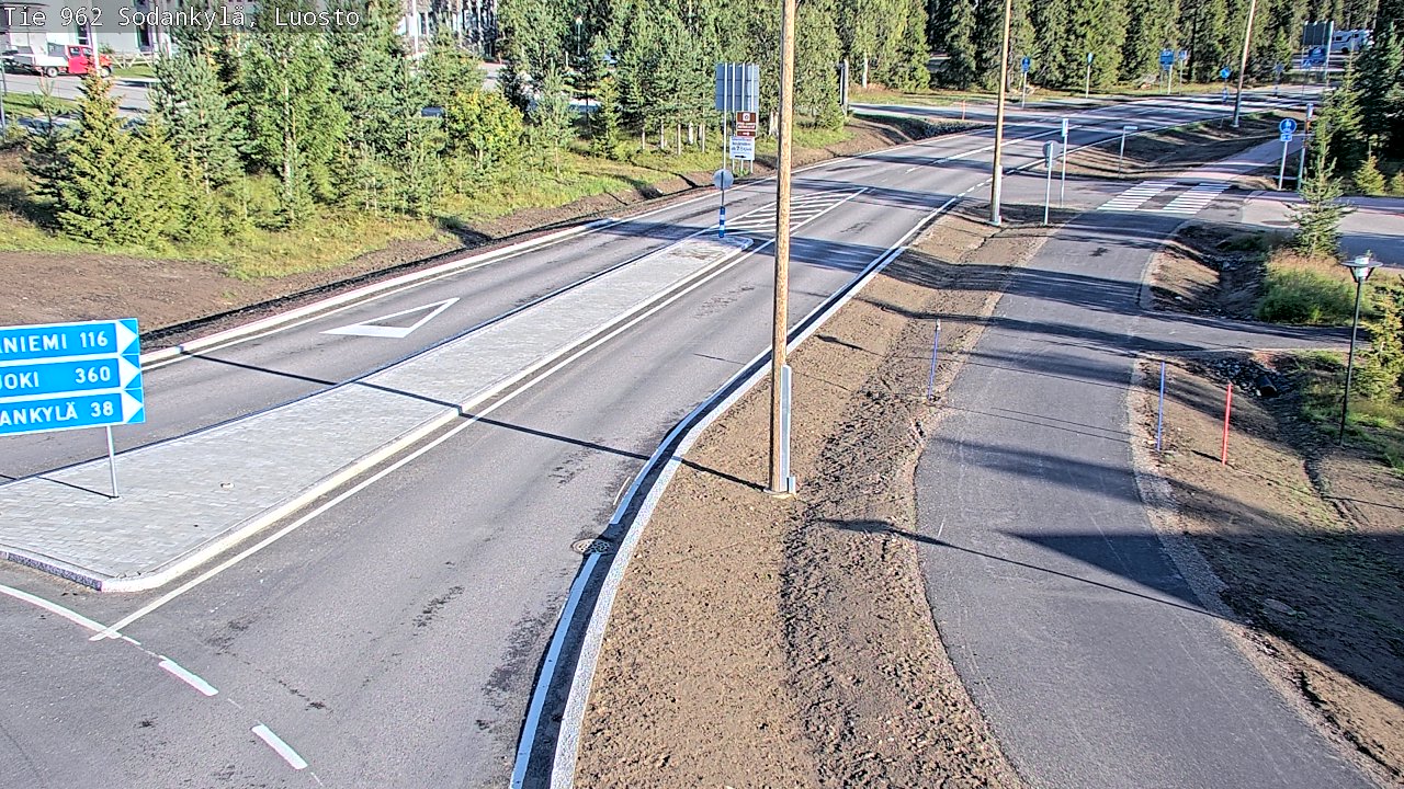 Weather Camera Image Väg 962 Sodankylä, Luosto, Sodankylä, Lappi